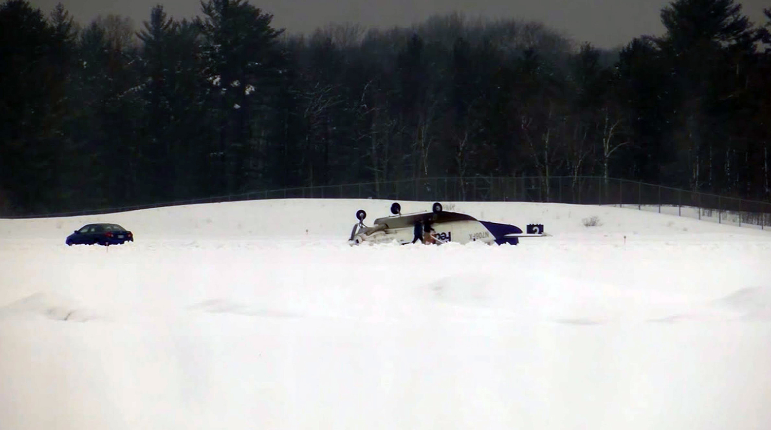 FedEx Express, opb CSA Air 8312 accident — Rhinelander–Oneida County Airport, 2020-03-05 — photo 1