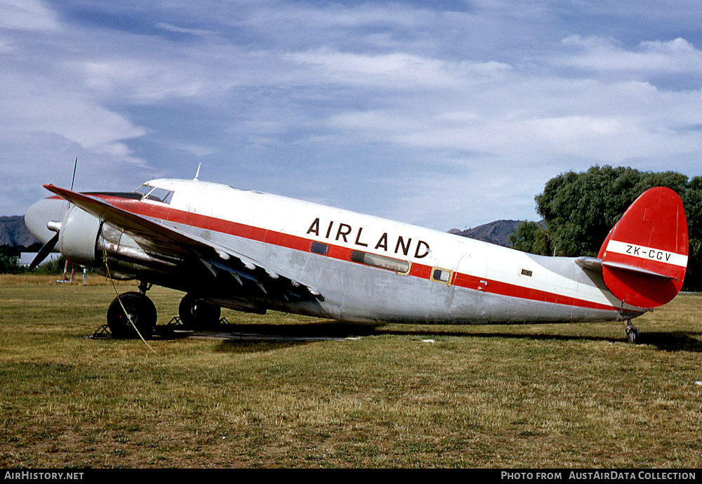 Airland (NZ) · ZK-CGV accident — off Napier-Hawkes Bay Airport (NPE), 1971-04-24 — photo 1