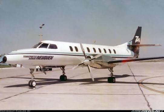 Transportes Aéreos Neuquén - TAN · LV-AOR accident — Rincón de Los Sauces Airport, NE (RDS), 1996-01-25 — photo 1